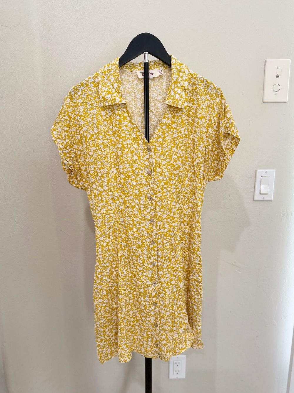 Louche London Prudence Micro Blossom Floral Mini Dress Cottagecore Prairie